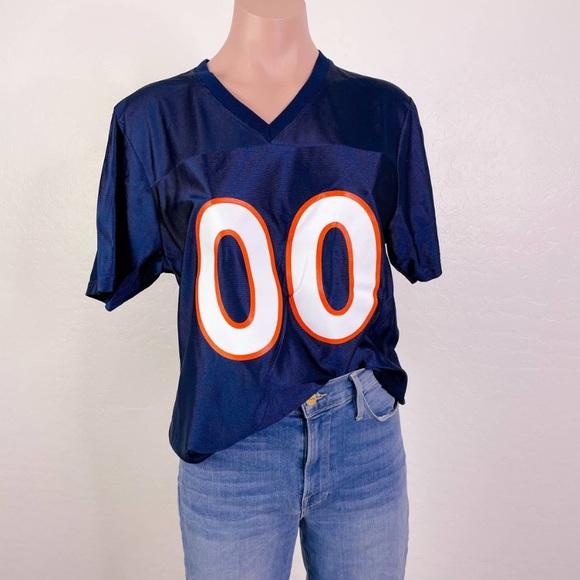 NFL Tops - Denver Broncos NFL Team Apparel Womens Navy V-Neck 00 Short Sleeve Jerse…